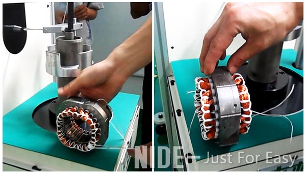 stator coil lacer motor coil lacing machine 