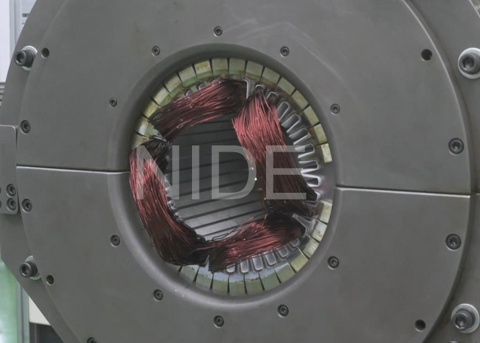 Large motor Stator winding inserting and expanding machine