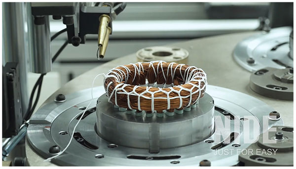 Automatic induction motor stator lacing machine production line-4