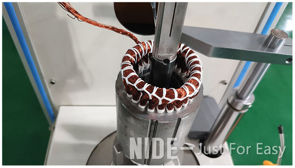 Semi auto fan motor stator coil lacing equipment mechanical-2