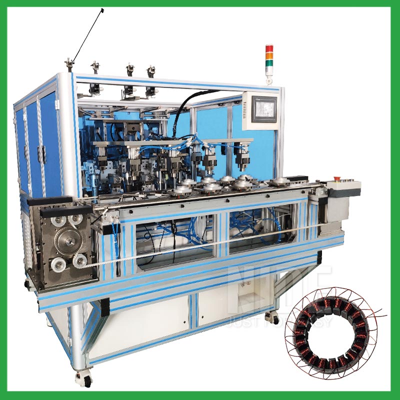 4 stations needle winding machine