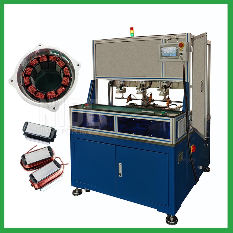 Segmented stator core automatic needle winding machine